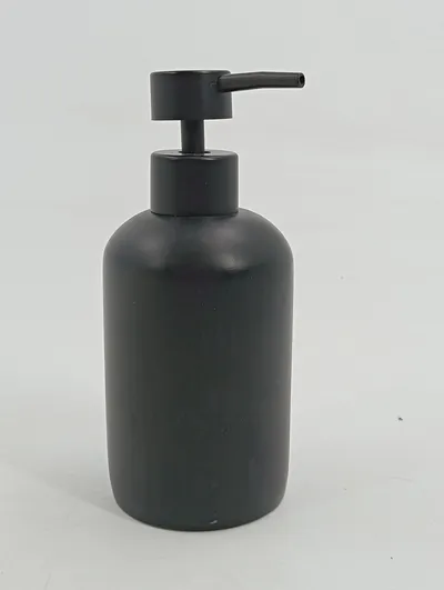 Zara Home Seifenspender Glas Schwarz 500ml Modern Bad Küche Spender