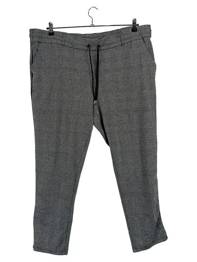 Blue Motion+ Herren Anzughose Kariert Grau Gr. 54 XXL Business