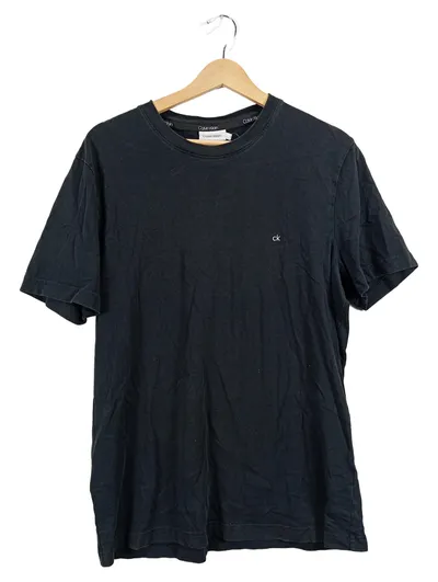 Calvin Klein Herren T-Shirt Schwarz Casual Einheitsgröße