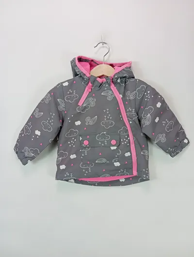 COOL CLUB Kinder Regenjacke Mädchen Grau Einheitsgröße Praktisch