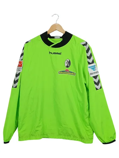 Hummel SC Freiburg Trainingsshirt Herren Gr. L Grün