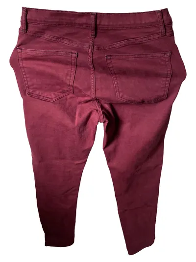 Topshop Moto Jamie Skinny Jeans Damen W28/L30 Bordeaux Rot