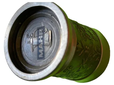 MAHR Zinnbecher traditionell floral Silber 6 cm Zinn Trinkbecher