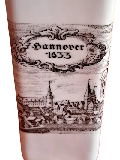Royal KPM Bavaria Porzellan Vase Hannover 1633 Weiß Vintage 19cm