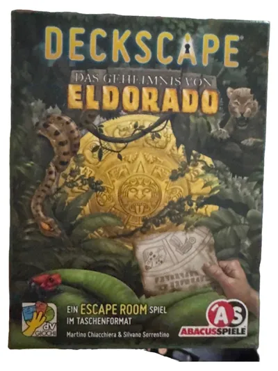 Deckscape Das Geheimnis von Eldorado Kartenspiel Escape Room Abacusspiele