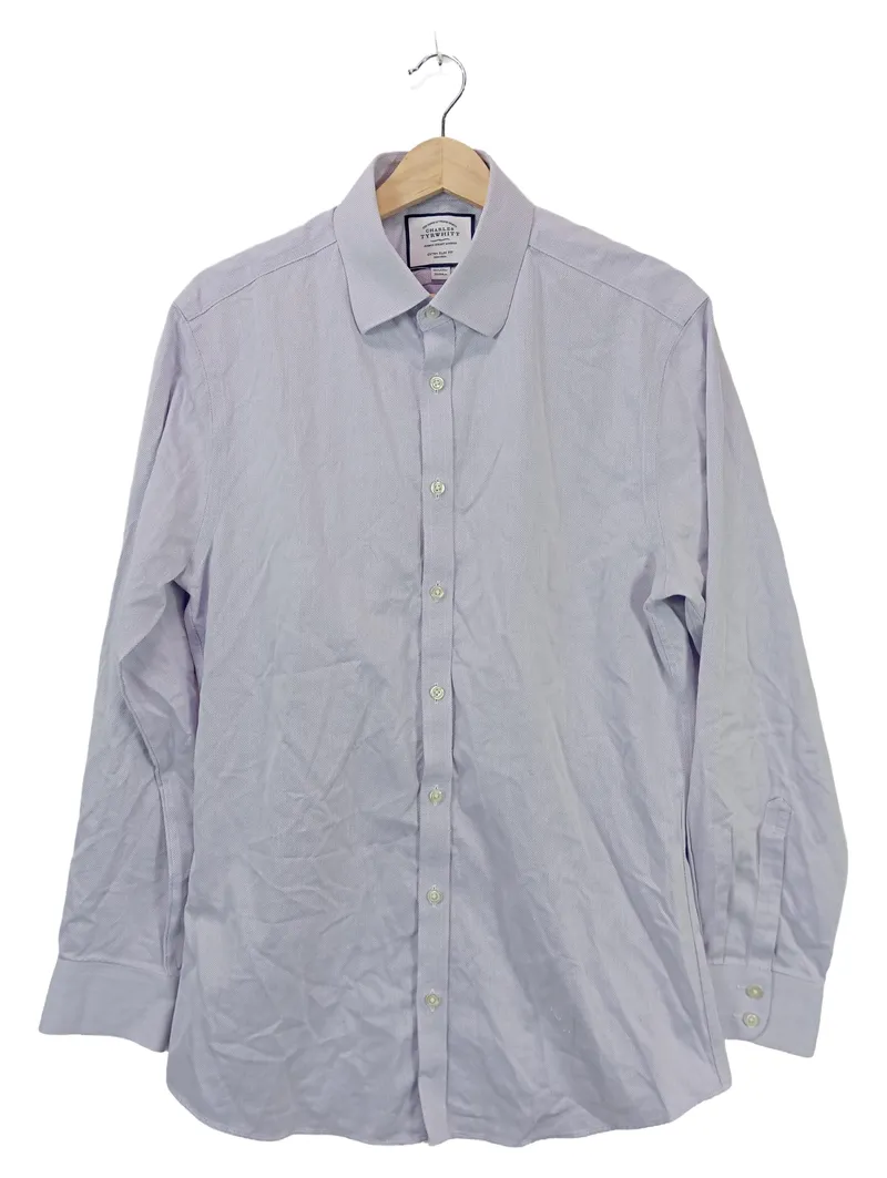 Charles Tyrwhitt Business Hemd Herren Lila Gr. 39/48 1