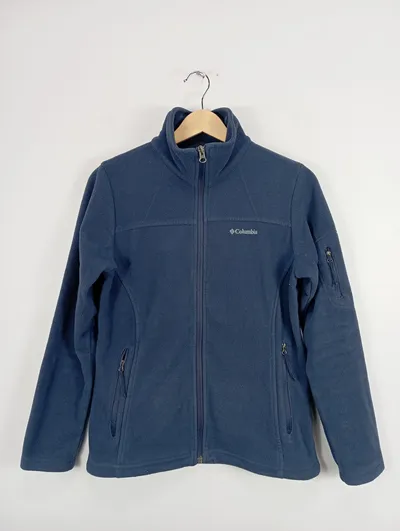 Columbia Damen Fleecejacke Outdoor Gr. 36/S Blau Reißverschluss