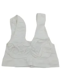 Carriwell nahtloser Umstands Sport BH Damen Gr. 36 Weiß Rippstrick 2