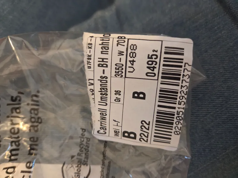Carriwell nahtloser Umstands Sport BH Damen Gr. 36 Weiß Rippstrick 6