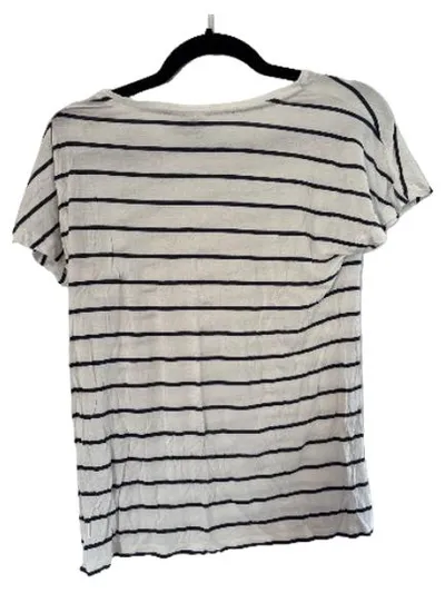 Vero Moda Damen T-Shirt Gr. XS gestreift weiß maritim Baumwolle Casual