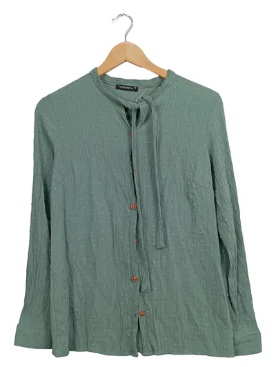 Armonika Damen Hemdbluse Grün Gr. 36/S Casual