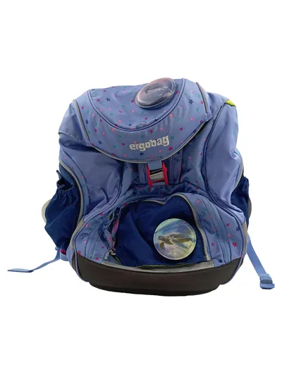Ergobag Schulranzen Kinder Blau Delfin Schildkröte Sterne Punkte