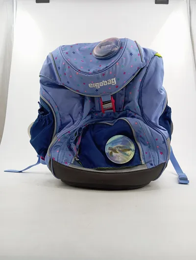 Ergobag Schulranzen Kinder Blau Delfin Schildkröte Sterne Punkte