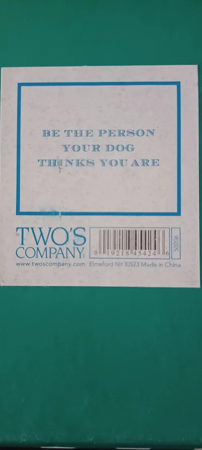 Two's Company Wise Sayings Porzellan Ablageschale Deko Schale Weiß Türkis