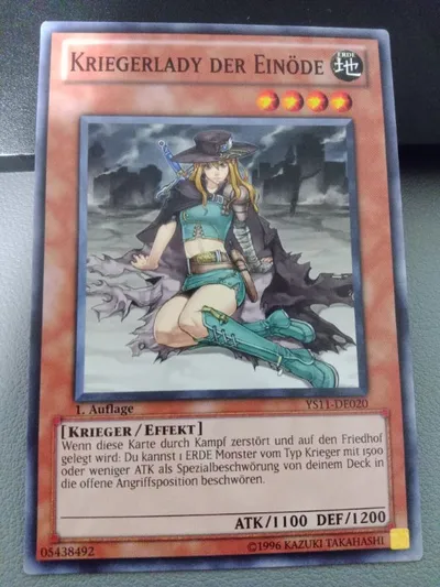 Konami Yu-Gi-Oh! Sammelkarte Kriegerlady der Einöde TCG Mehrfarbig