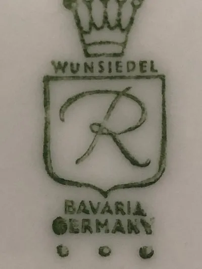 WUNSIEDEL Dessertschüssel Porzellan Weiß Goldrand Klassisch