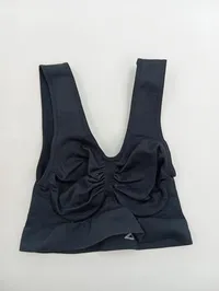 Carriwell Seamless Sport BH Damen Schwarz Gr. 36 Sportlich Rippstrick 3