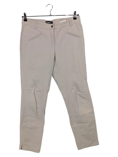 CAMBIO Damen Anzughose Beige Gr. 40 Business Baumwolle Stretch