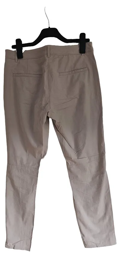 CAMBIO Damen Anzughose Beige Gr. 40 Business Baumwolle Stretch