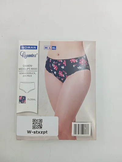 Queentex Damen Slip Maxi Mehrfarbig Floral Spitze Gr. 42 XL