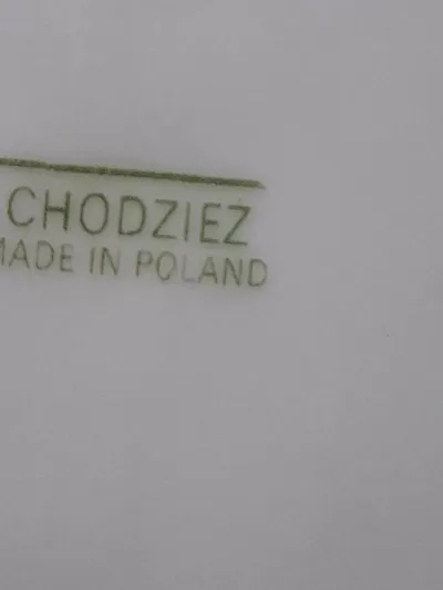 CHODZIEZ Dekoschale Vintage Porzellan Weiß Blumenmuster Rosen 19cm