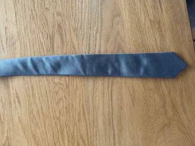 COOLCODE Herren Krawatte Business Blau Geometrisch 150cm Länge