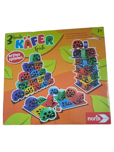 Noris 3 bunte Käfer Lernspiel Tiere Farben Motorik Mehrfarbig ab 3 J.