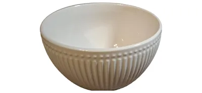 DEPOT Dekoschale Modern Weiß Keramik Schüssel Ø14cm H9cm