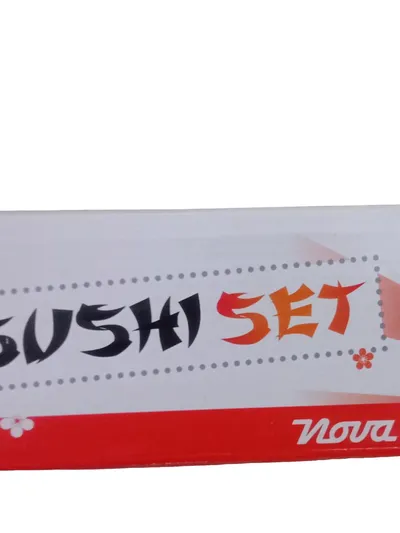 Nova Besteck Set 10 Teile Kunststoff Schwarz Sushi Essstäbchen Freizeit