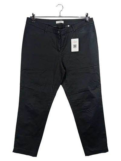 Christian Berg Woman Stoffhose Damen Gr. 44 Schwarz Business Chino