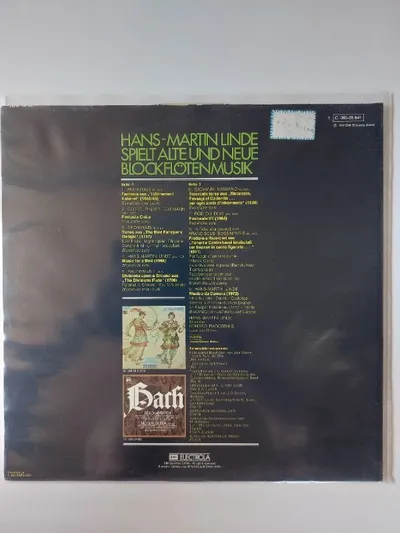 EMI Electrola Hans-Martin Linde Blockflötenmusik LP Vinyl Klassik