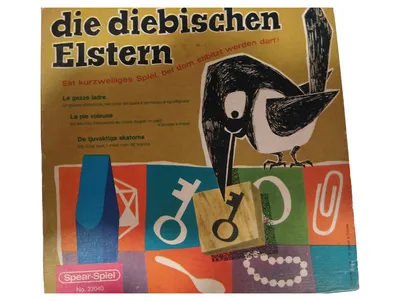 Spear-Spiel Die diebischen Elstern Steckspiel Kinderspiel ab 6 Jahre Mehrfarbig