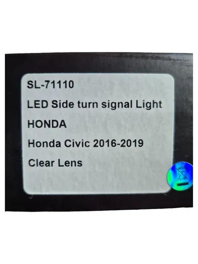 HONDA Civic 2016-2019 Seitenblinker Leuchte klar