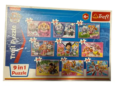Trefl Paw Patrol Puzzle 9in1 Kinder 20-54 Teile ab 4 Jahren