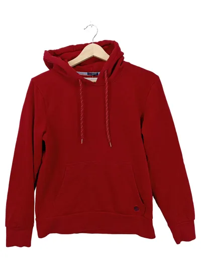 Springfield Herren Kapuzenpullover Hoodie Rot Gr. 46/S Baumwolle