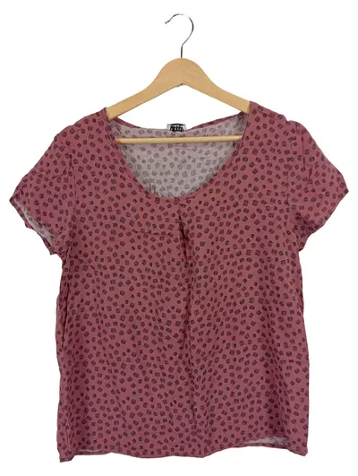 Re.Draft Damen T-Shirt Gr. 38/M Rosa Casual Viskose