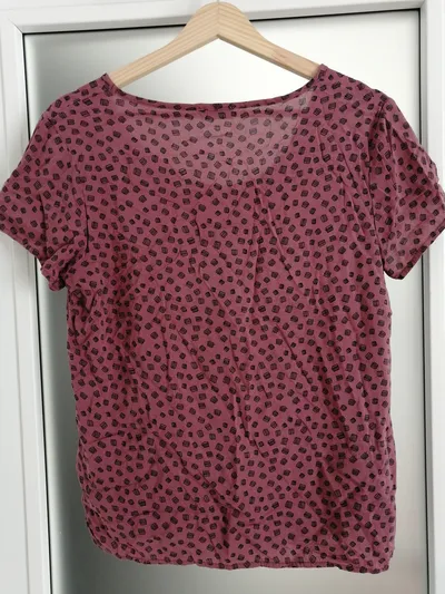 Re.Draft Damen T-Shirt Gr. 38/M Rosa Casual Viskose