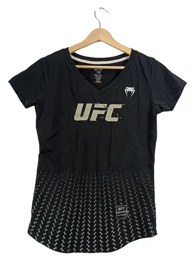Venum UFC Damen Sport Shirt Schwarz Gr. M V-Ausschnitt MMA Fitness