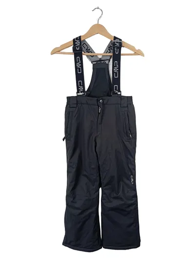 CMP Kinder Skihose Latzhose Schneehose Gr. 128 Schwarz