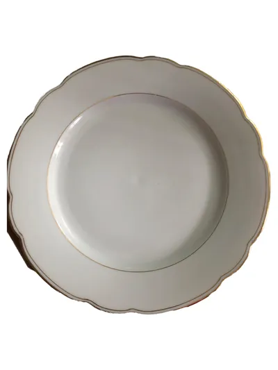 Bavaria Platzteller Porzellan Oval Weiß Elegant 24cm Festlich