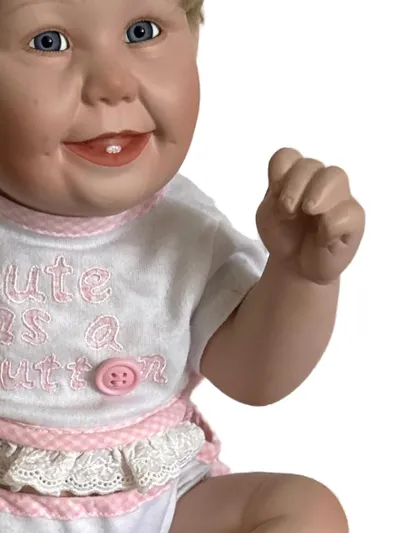 Ashton-Drake Galleries Cute as a Button Porzellan Babypuppe Mehrfarbig 16cm