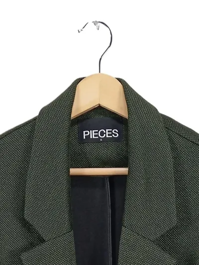 PIECES Damen Leichter Mantel Grün Gr. 36/S Casual Modern