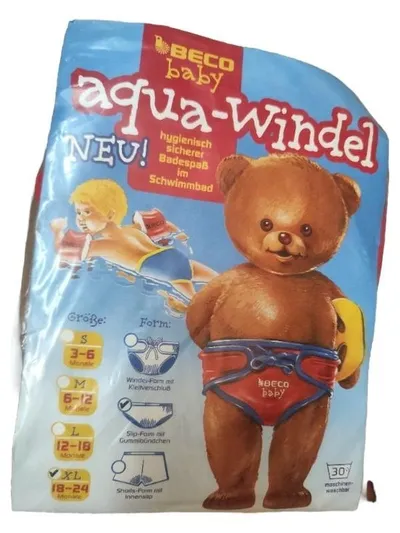 BECO Baby Aqua-Windel Schwimmwindel XL 18-24 Monate Rot Neu
