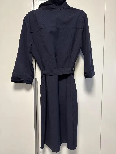 Sharagano Damen Blusenkleid Hemdblusenkleid Gr. 40;L Blau Casual