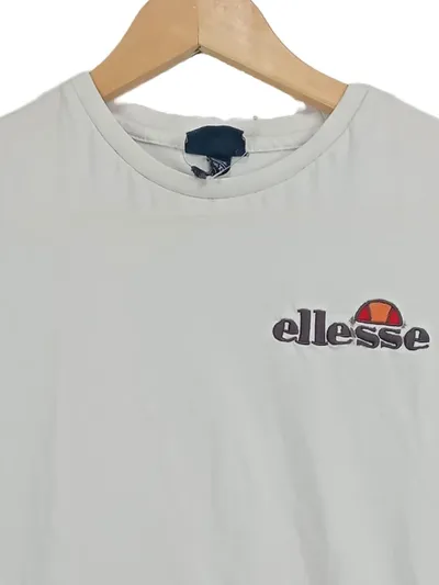 Ellesse Kinder T-Shirt Gr. 34 Beige Sportlich Logo-Print