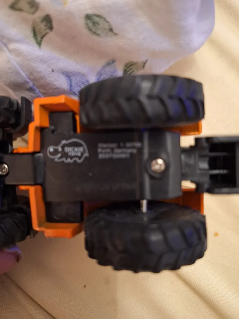 Dickie Toys Traktor Farm 212 Spielzeug Orange Bauernhof Fahrzeug 3