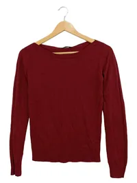 Terranova Damen Pullover Basic Rot Einheitsgröße Langarm 1