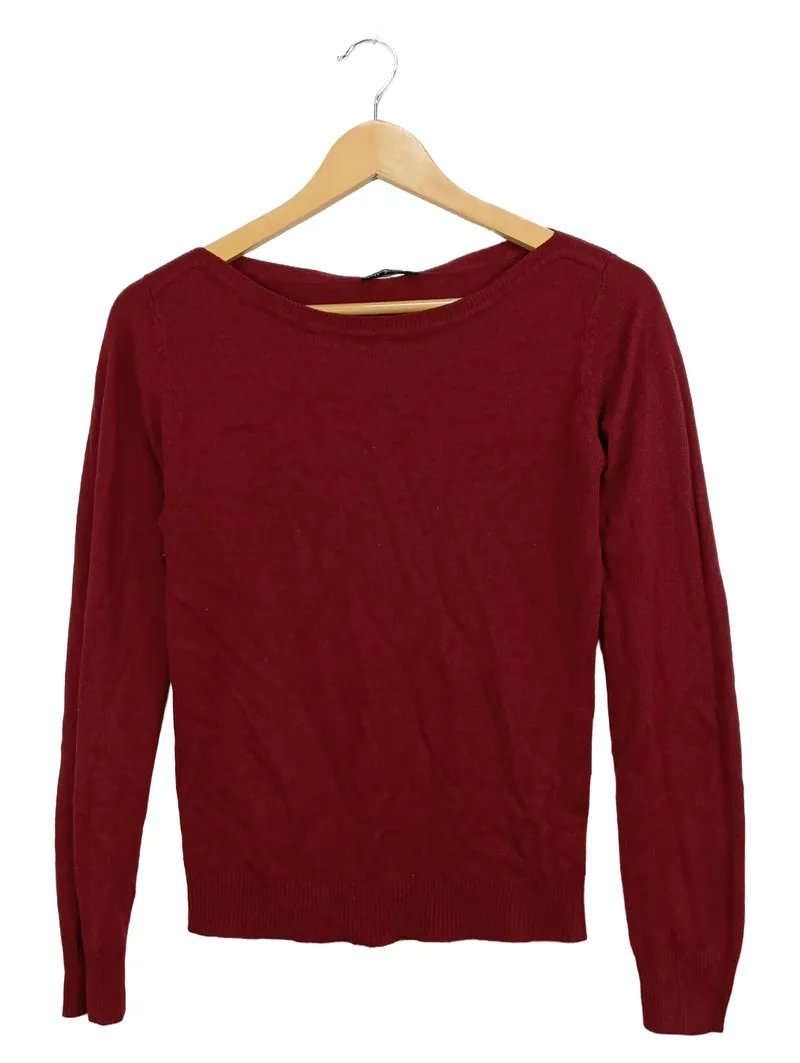 Terranova Damen Pullover Basic Rot Einheitsgröße Langarm 1
