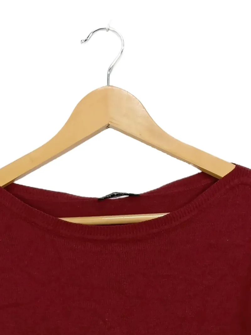 Terranova Damen Pullover Basic Rot Einheitsgröße Langarm 2