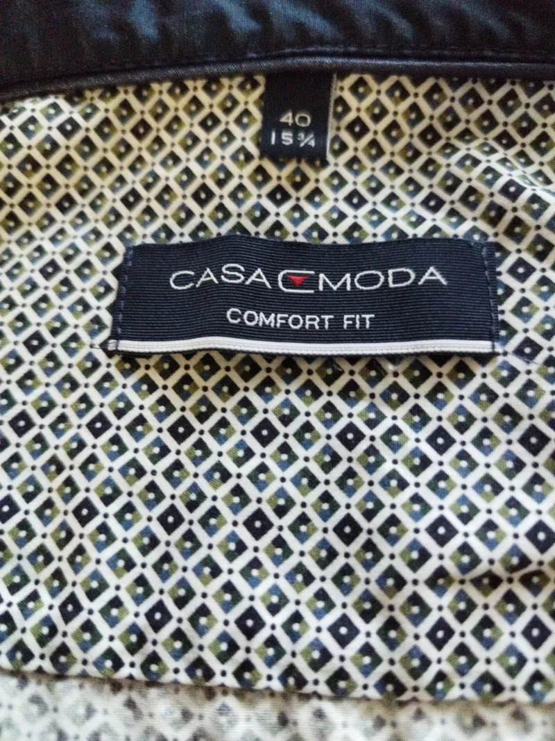 CASAMODA Herren Freizeithemd Comfort Fit Gr. 40/L Grau Gemustert 2